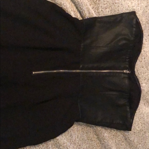 Feaux leather top romper - Picture 4 of 4